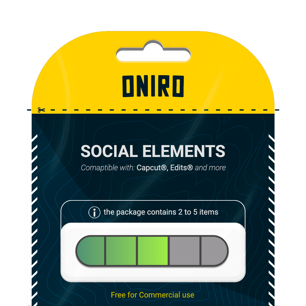 Progress Bar (6 Step Green, Black) - 4K PNG