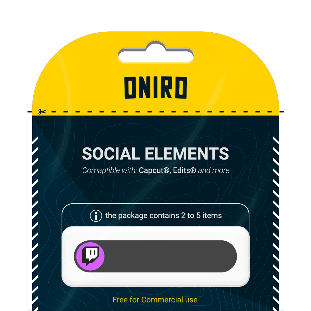 Kit de banner para Twitch Black - 4k PNG