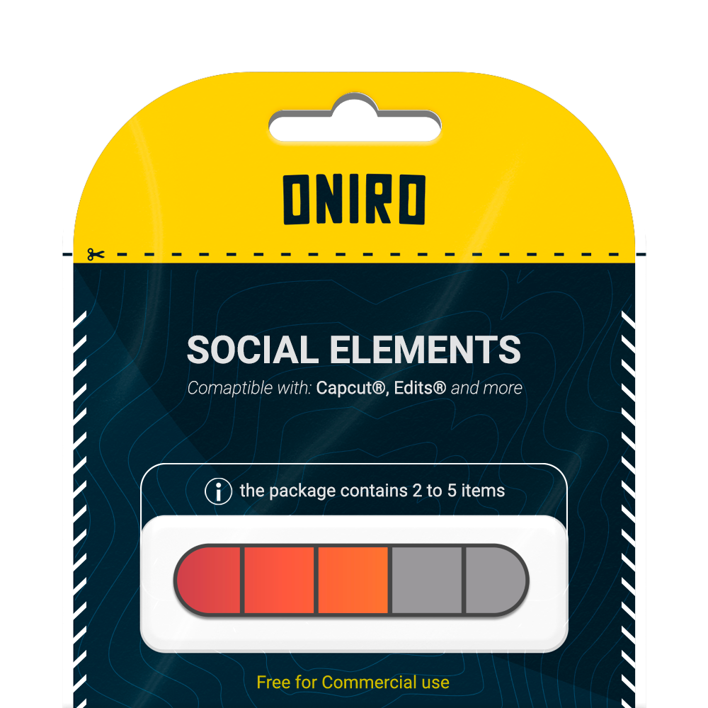 Progress Bar (6 Step Red, Black) - 4K PNG