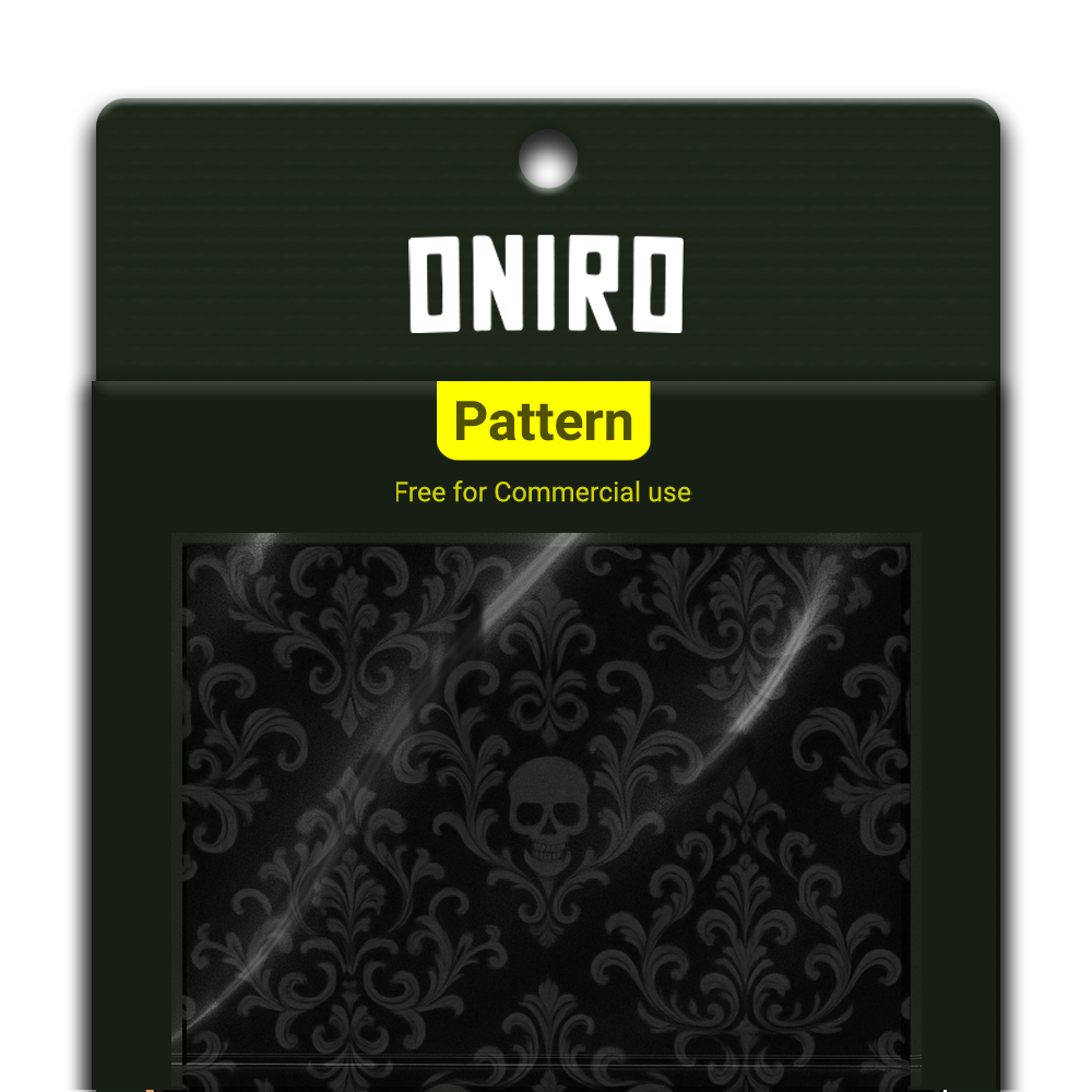 Barocco Oscuro (Pattern 4K PNG) - by Oniro