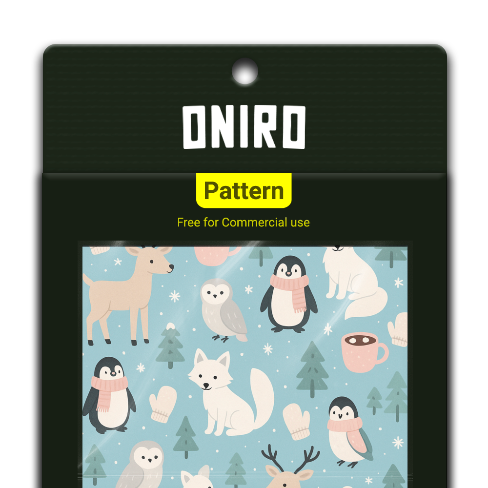 Inverno Artico (Pattern 4K PNG) - by Oniro