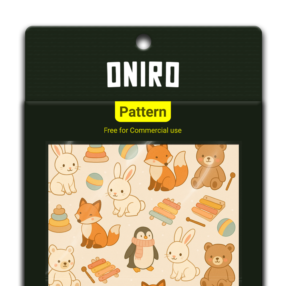 Giocattoli del Bosco (Pattern 4K PNG) - by Oniro