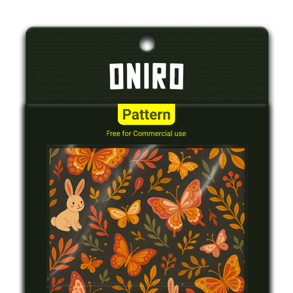 Bosco d’Autunno (Pattern 4K PNG) - by Oniro