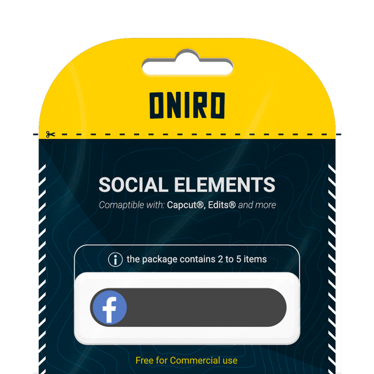 Banner Kit Facebook Black - 4k PNG