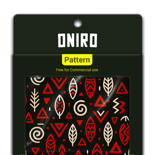 Tribal Pulse (Pattern 4K PNG) - by Oniro