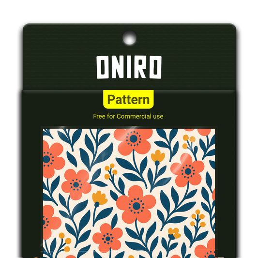 Fiori Folk (Pattern 4K PNG) - by Oniro