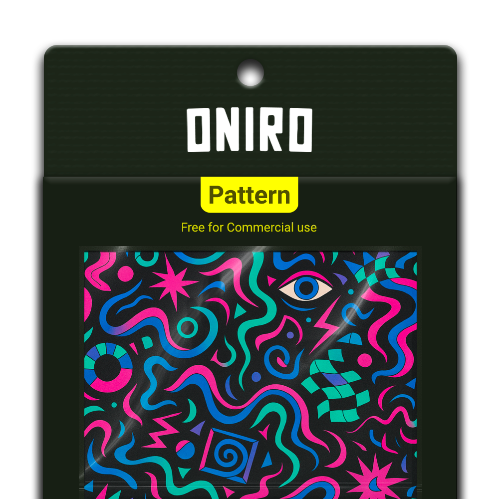 Trip Ottico (Pattern 4K PNG) - by Oniro