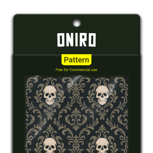 Teschi Barocchi (Pattern 4K PNG) - by Oniro