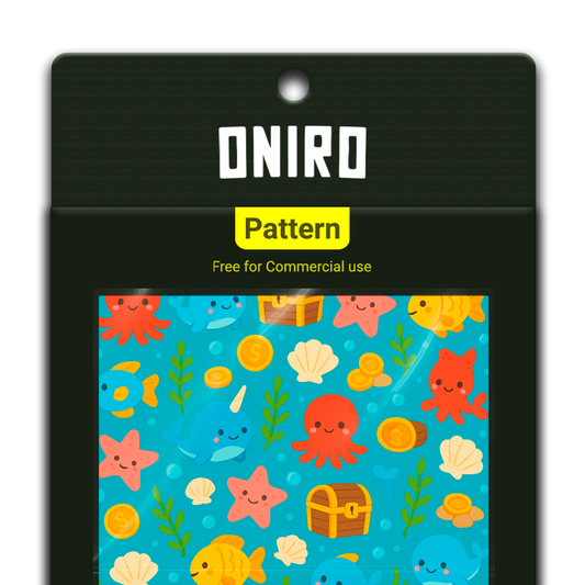 Tesori del Mare (Pattern 4K PNG) - by Oniro